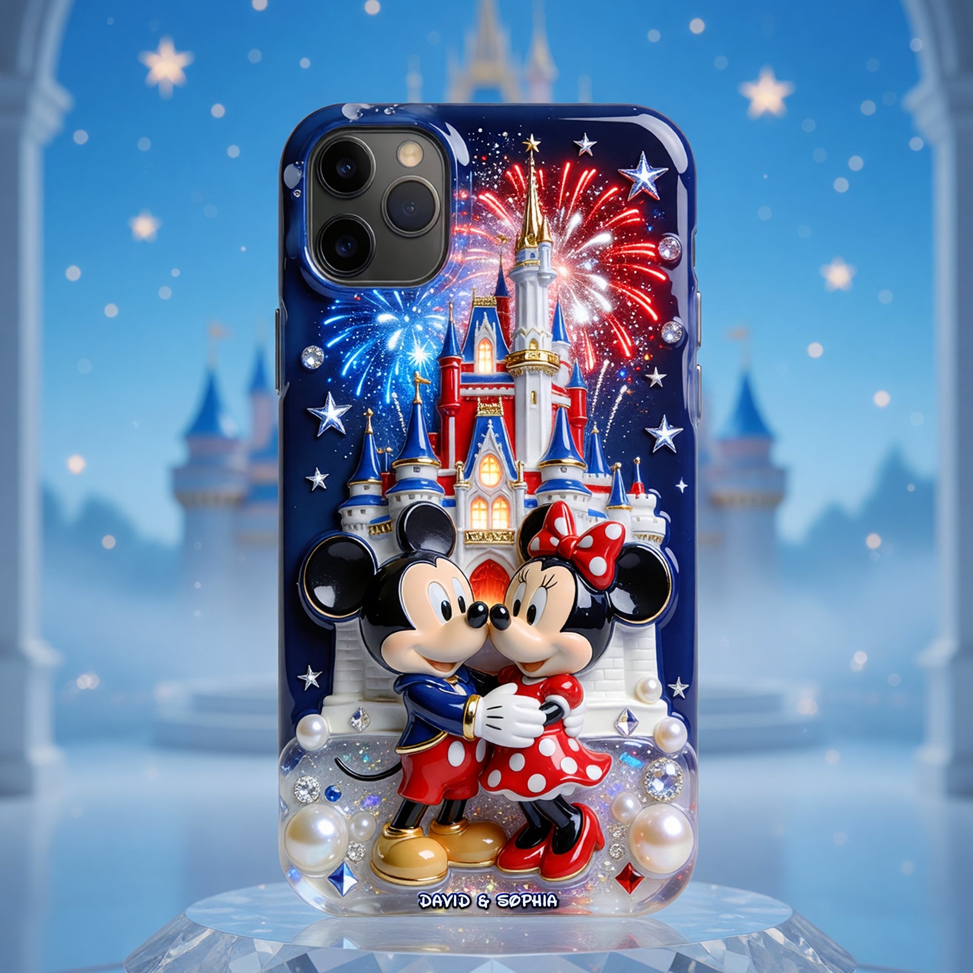 250th Anniversary Couple Phone Case - Personalized Gifts For Patriotic Couple Phone Case 01PGQN200526 Phone Case PopCulturePrints