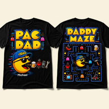 Load image into Gallery viewer, "Level Up Your Dad's Style!" - Retro Arcade Dad Shirt - Personalized Gift for Dads, Grandpas, and Gamers Shirts PopCulturePrints
