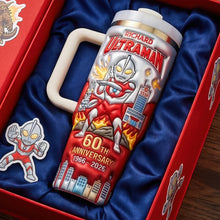 Load image into Gallery viewer, Celebrate 60 Years of Ultraman - Personalized Anniversary Giant Hero Tumbler Tumbler Cup PopCulturePrints
