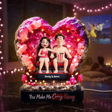 Load image into Gallery viewer, You Make Me Cerry Horny – Personalized Naughty Couple Acrylic Light Box
