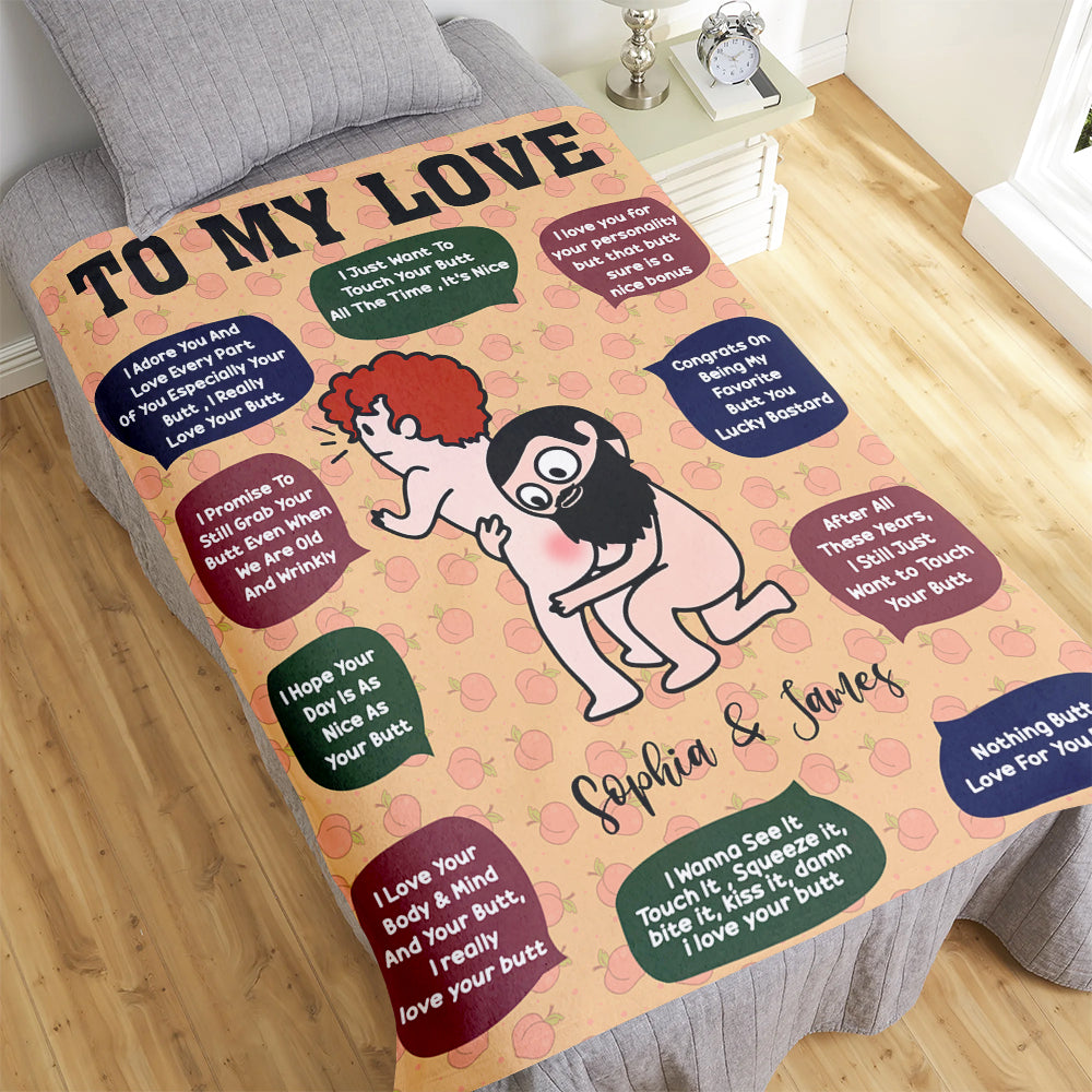 Personalized Love Blanket for Couples - Unique Gift for Your Special Someone Blanket PopCulturePrints