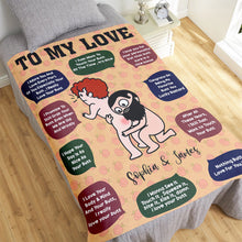 Load image into Gallery viewer, Personalized Love Blanket for Couples - Unique Gift for Your Special Someone Blanket PopCulturePrints
