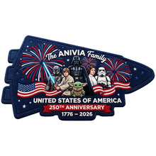 Load image into Gallery viewer, Celebrate Freedom: USA 250th Anniversary Custom Doormat - Personalized Gift for Family and Friends Doormat PopCulturePrints
