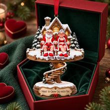 Load image into Gallery viewer, Lovely Old Couple Acrylic Ornament - Personalized Christmas Gifts For Couples 04ohlu131026 Ornament PopCulturePrints

