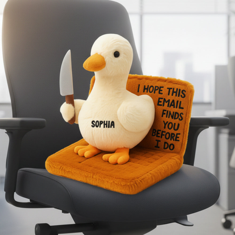 I Hope This Email Finds You Before I Do - Funny Coworker Characters Pillow - Personalized Gifts for Coworkers Pillow PopCulturePrints