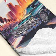 Load image into Gallery viewer, Personalized Blanket for Couples - Sweet Ride Design for Lowrider Lovers Blanket PopCulturePrints
