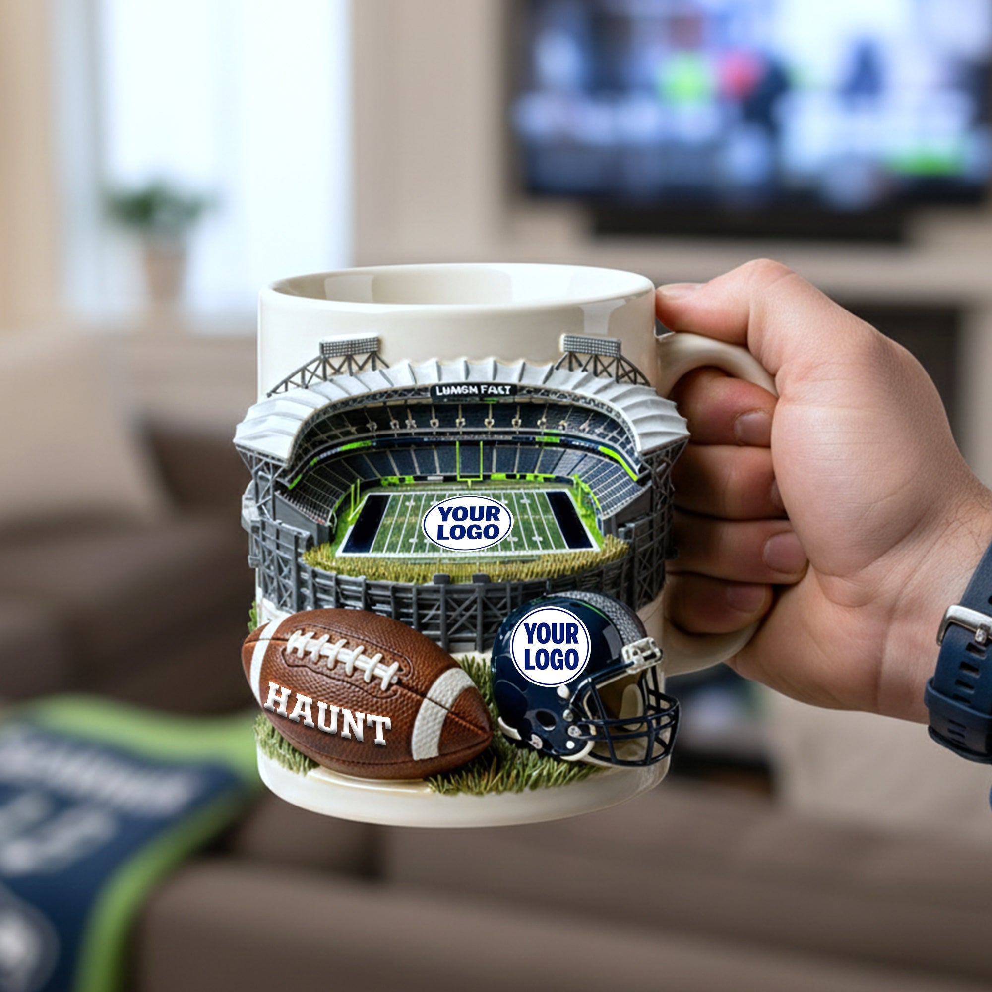 Game Day Stadium Coffee Mug - Personalized Gift for Sport Enthusiasts Coffee Mug PopCulturePrints