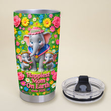 Load image into Gallery viewer, Happiest Mom On Earth - Personalized Tumbler Gift for Moms Tumbler Cup PopCulturePrints
