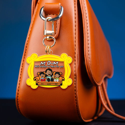 M.O.M. We'll Always Be There for You - Personalized Keychain for Mom, Gift for Moms and Grandmas Keychains PopCulturePrints