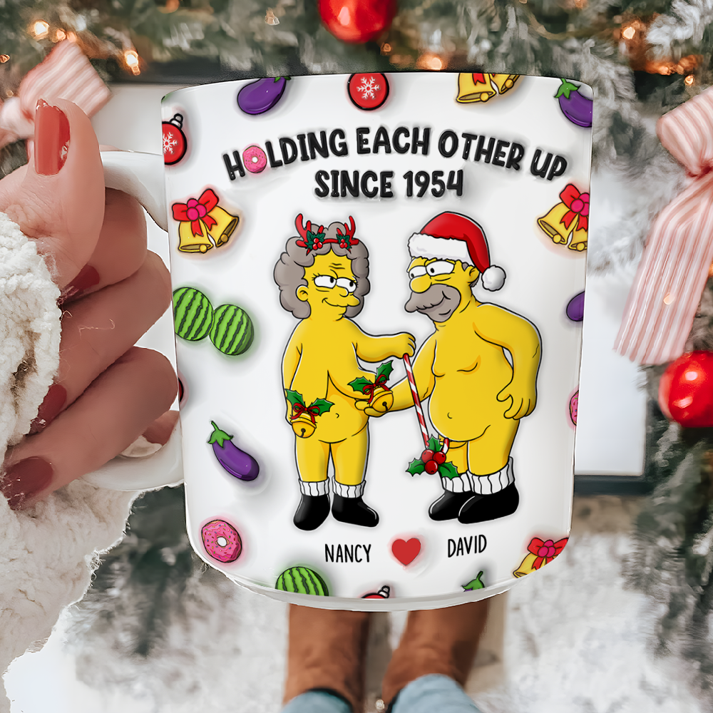 Custom Christmas Mug for Playful Couples | Unique Valentine's Day Gifts Coffee Mug PopCulturePrints