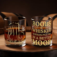 Load image into Gallery viewer, “Cheers to Love and Laughter!” - The Best Mood Round Glass - Personalized Gifts For Couples Glass PopCulturePrints
