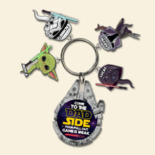 Load image into Gallery viewer, Galactic Dad Personalized Keychain Keychains PopCulturePrints
