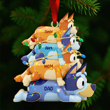 Load image into Gallery viewer, “Celebrate Family Togetherness” - Stacked Family Fun Christmas Ornament - Personalized Gift for Parents, Kids, and Loved Ones Ornament PopCulturePrints

