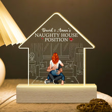 Load image into Gallery viewer, Personalized LED Light for Couples - Naughty House Position Led Night Light PopCulturePrints
