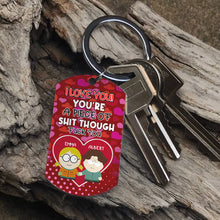 Load image into Gallery viewer, Personalized Cartoon Love Keychain for Couples
