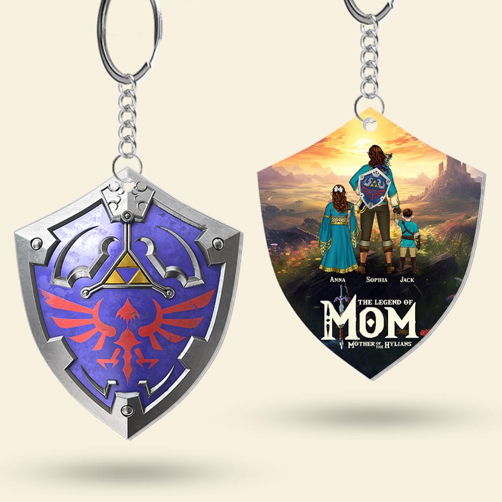 Legend of Mom Personalized Keychain - Mother's Day Gift Keychains PopCulturePrints
