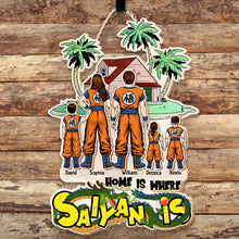 Load image into Gallery viewer, Custom Anime Family Wood Sign - Personalized Gift for Dad Wood Sign PopCulturePrints
