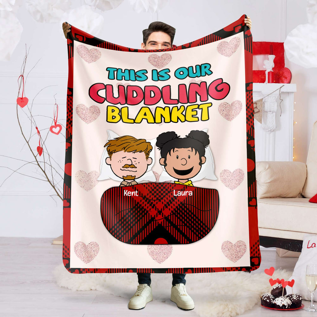 Custom Cuddling Blanket for Couples - Valentine's Gift