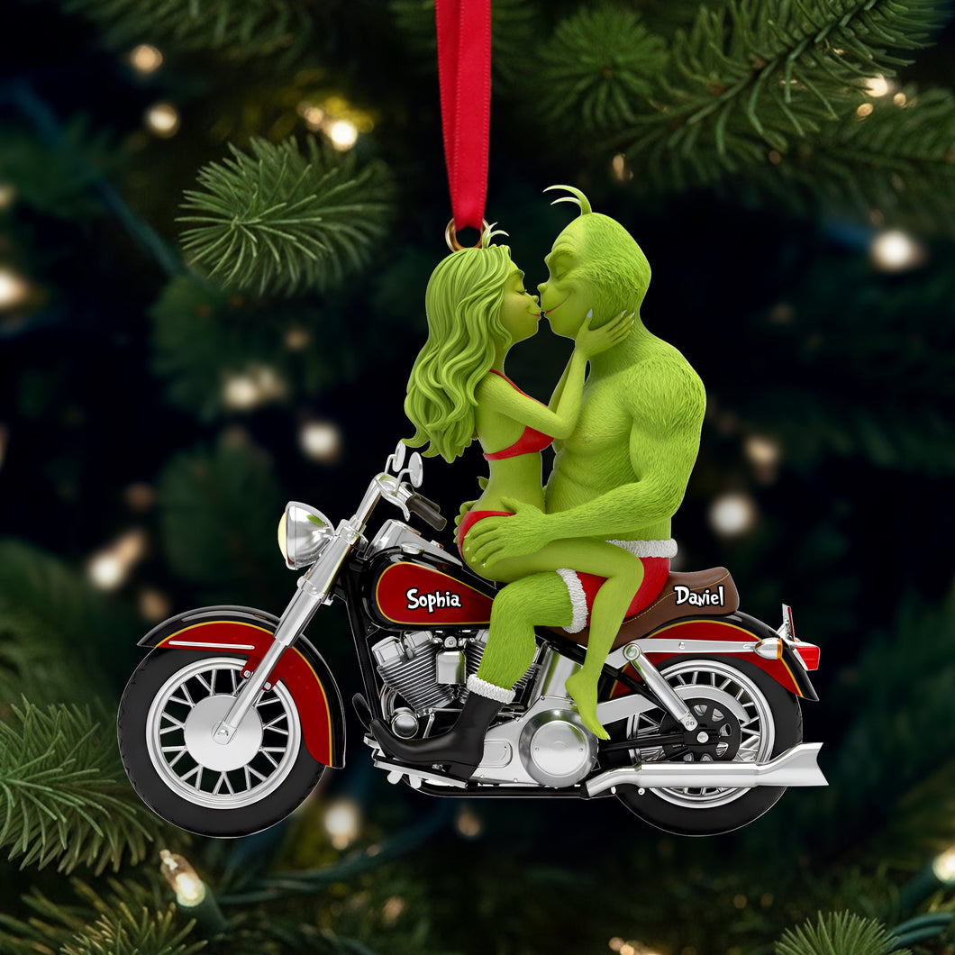 Love on the Road: Couple's Ride Together Ornament - Customizable Gift for Couples Ornament PopCulturePrints