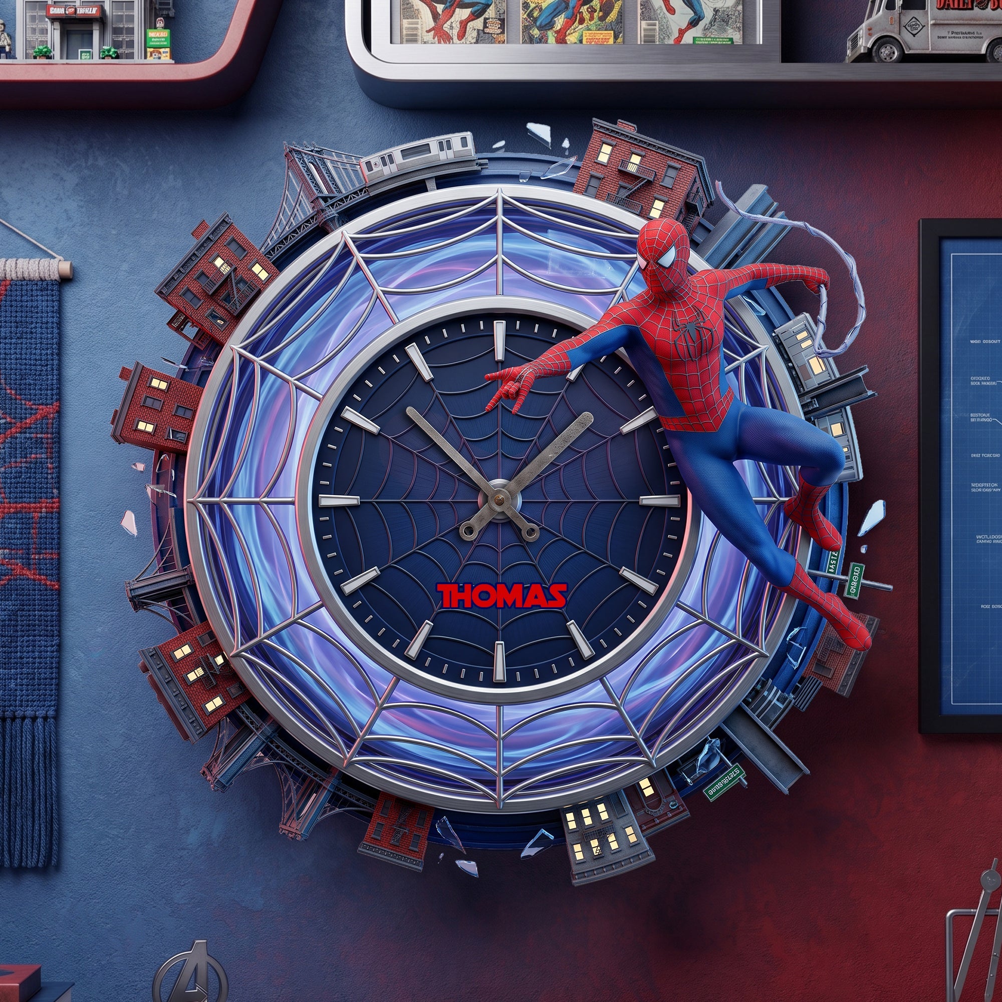 Masked Fighter Acrylic Wall Clock - Personalized Gifts 05nalu180726 Hanging Wall Clock PopCulturePrints