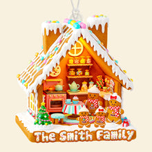 Load image into Gallery viewer, &quot;Celebrate Family Traditions with a Touch of Sweetness&quot; - Gingerbread Family Christmas Ornament - Personalized Gift for Families, Friends, and Loved Ones Ornament PopCulturePrints
