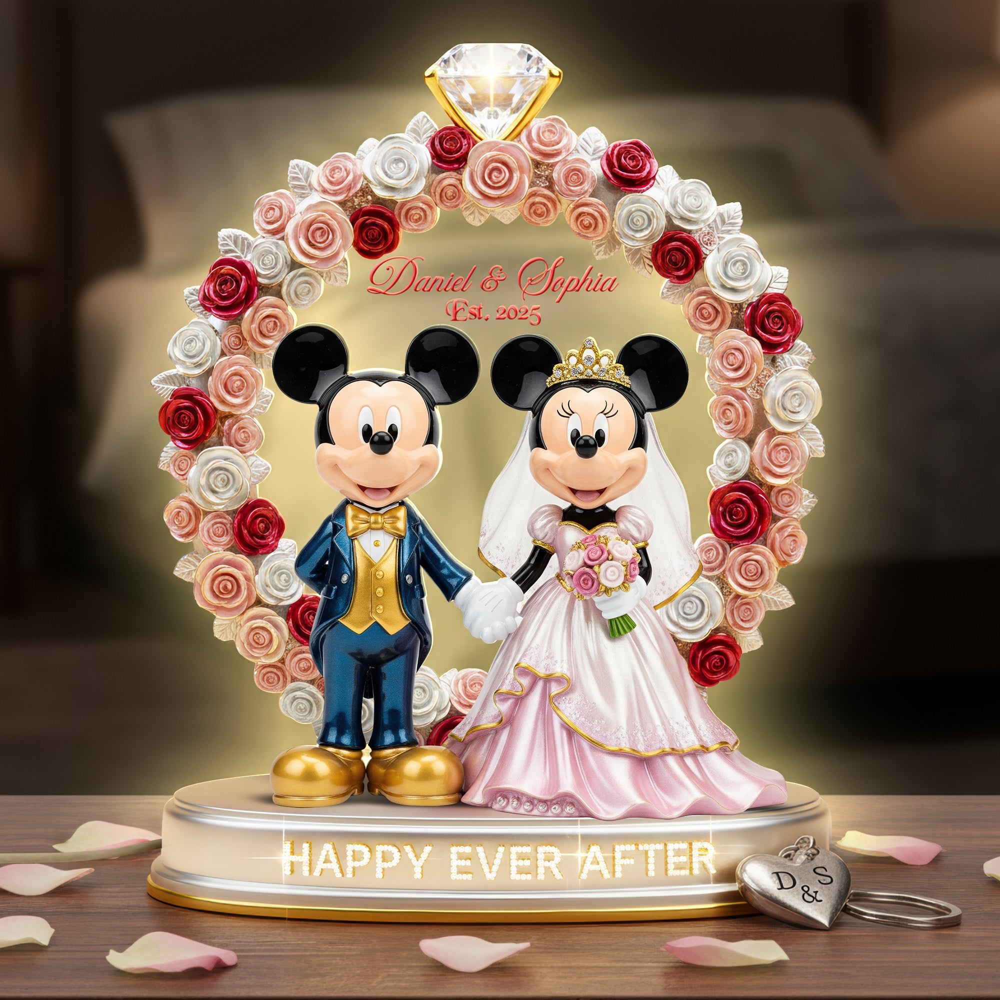 “Happily Ever After” - Personalized Light Box Gift for Couples Light Box PopCulturePrints