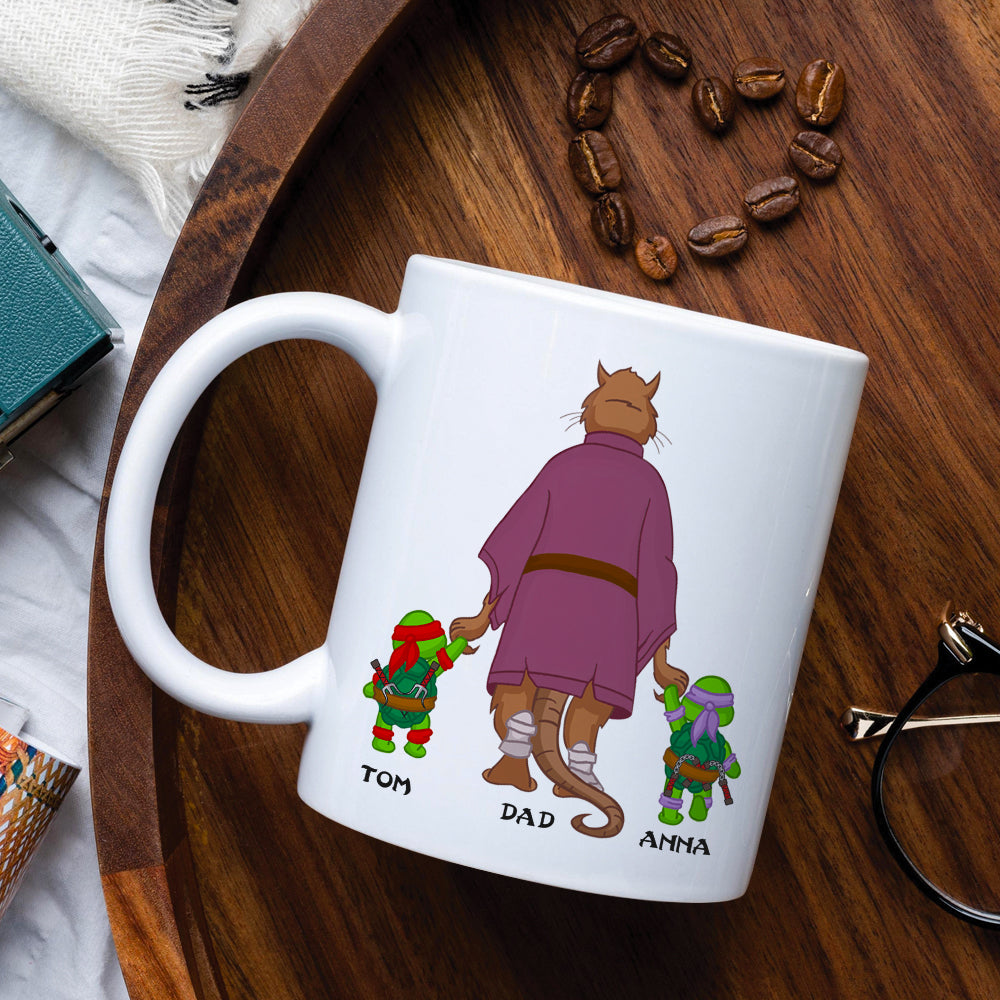 Personalized Turtley Awesome Dad Coffee Mug Coffee Mug PopCulturePrints