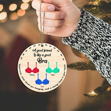 Load image into Gallery viewer, Personalized Funny Bra Ornament - Christmas Gift for Friends Ornament PopCulturePrints
