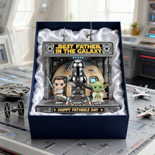 Load image into Gallery viewer, Best Dad in the Galaxy - Personalized Adventure Acrylic Plaque Shaped Plaques PopCulturePrints
