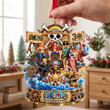 Load image into Gallery viewer, Celebrate 30 Years of Adventure: Personalized One Piece Anime Ornament - Perfect Holiday Gift!
