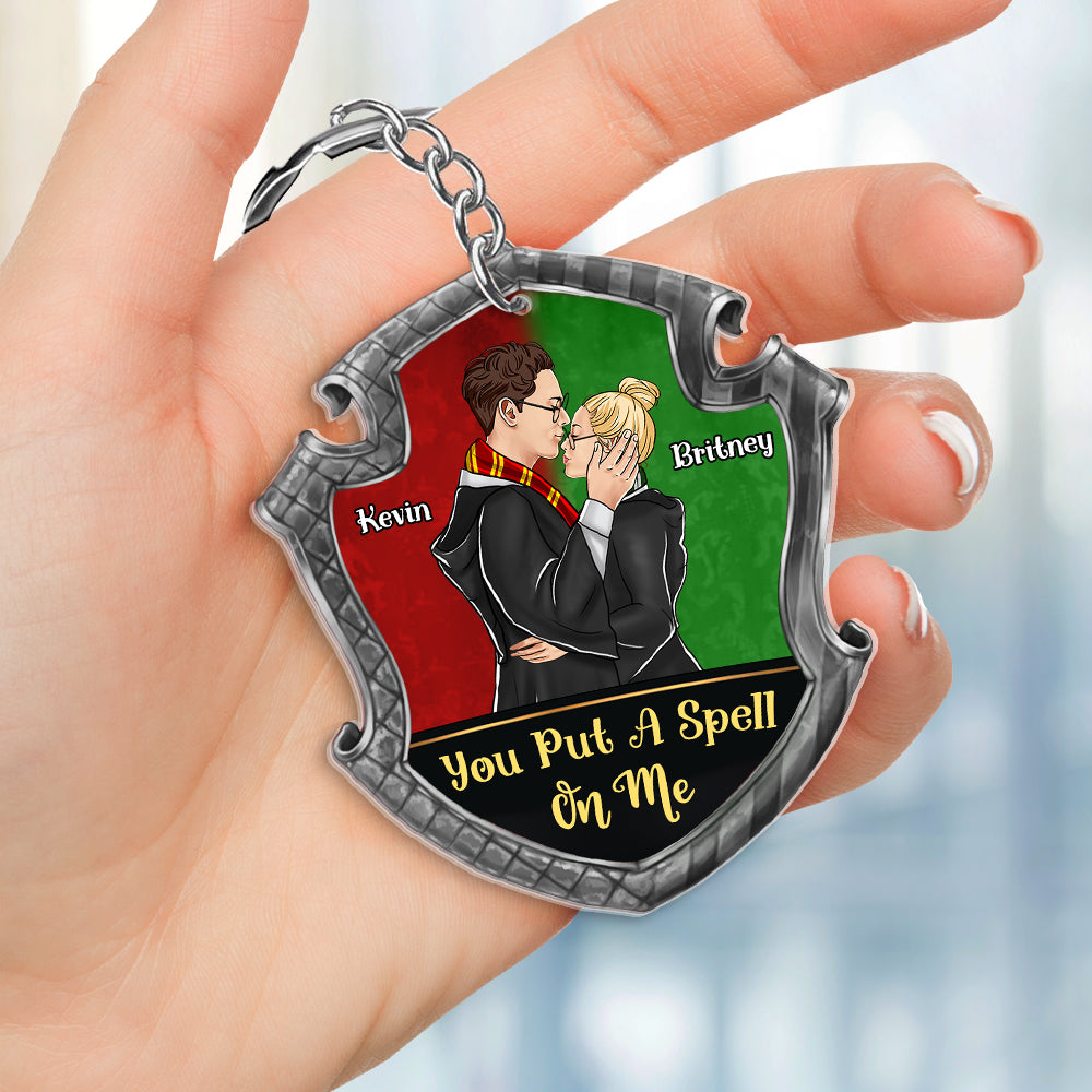 Personalized Harry Potter Couple Keychain - You Put A Spell On Me