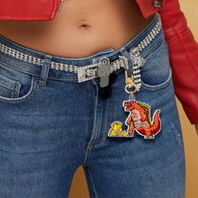 Load image into Gallery viewer, &quot;Your Love Roars!&quot; Customizable Keychain for Mom - Perfect Gift for Grandma and Loved Ones Keychains PopCulturePrints
