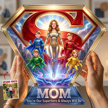 Load image into Gallery viewer, You're Our Superhero - Personalized Mom Light Box | Custom Photo Gift for Mom and Grandma Light Box PopCulturePrints
