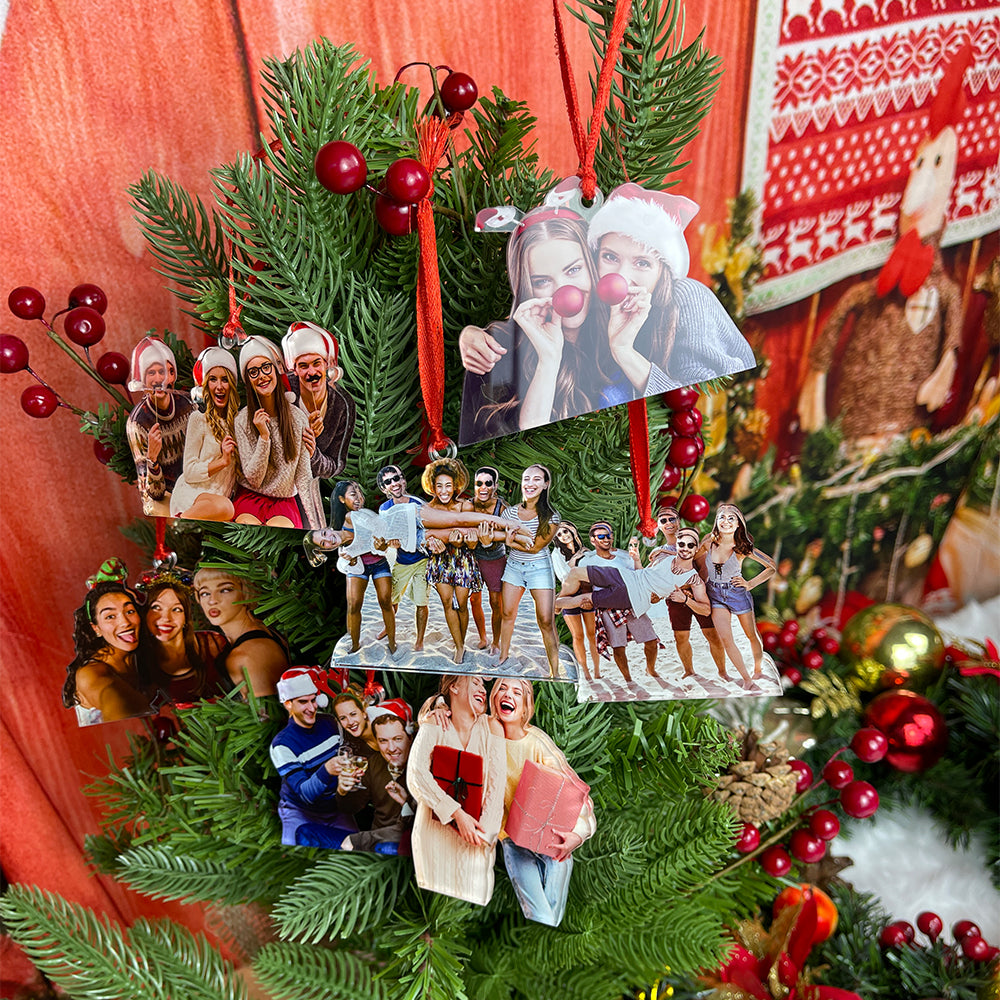 Personalized Friends Photo Ornament - Unique Gift Keepsake Ornament PopCulturePrints