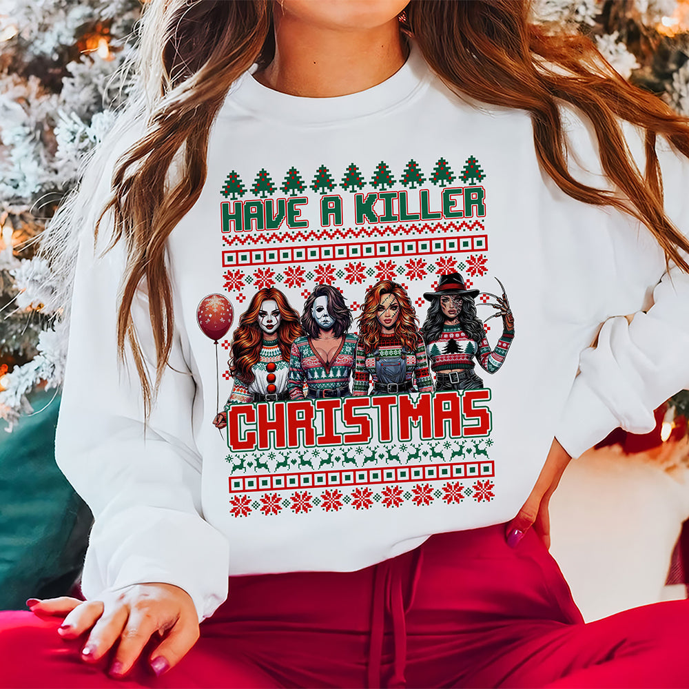 Killer Christmas Horror Movie Fans Sweatshirt