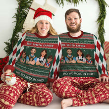 Load image into Gallery viewer, Personalized Family Golf Christmas Sweater - Ugly Style AOP Products PopCulturePrints
