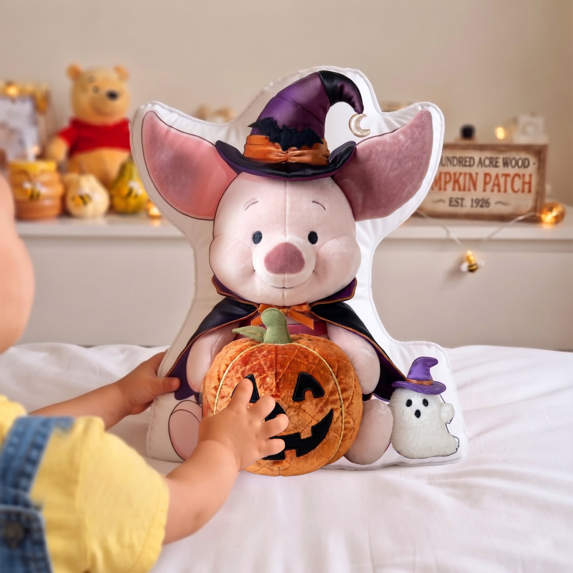 Cheers to Friendship: Pumpkin Patch Friends Pillow - Personalized Gifts for Kids