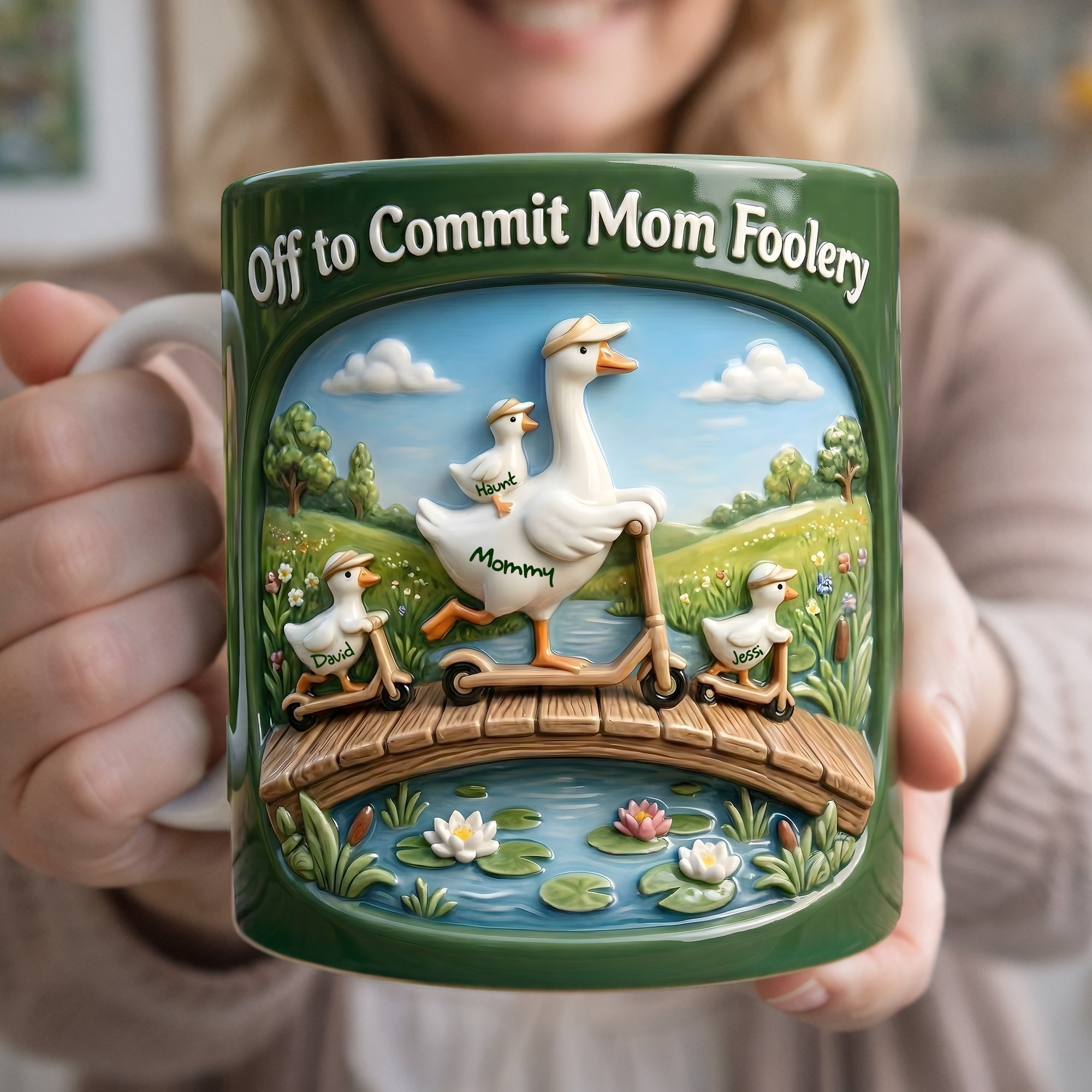 Off to Commit Mom Foolery - Cool Goose Mom Coffee Mug - Personalized Gift for Moms and Grandmas Coffee Mug PopCulturePrints