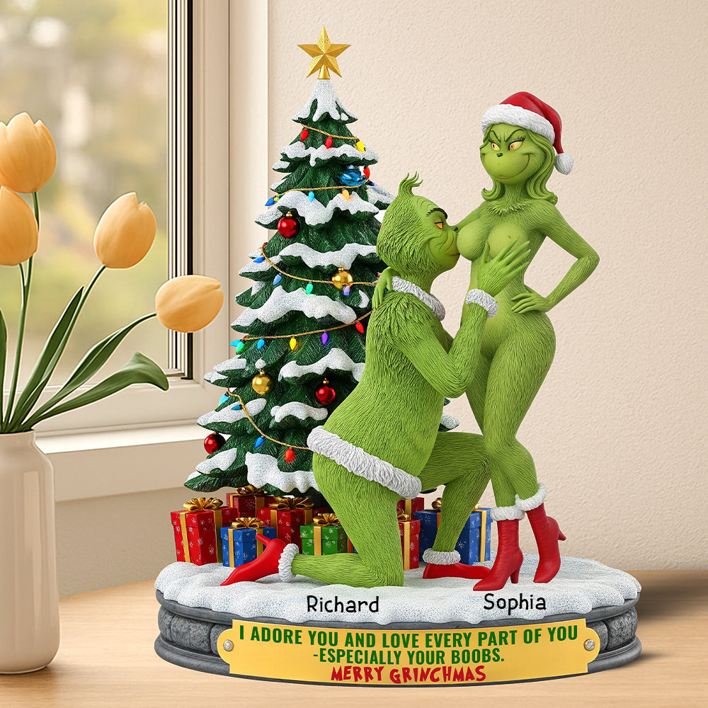 I Adore You - Naughty Couple Acrylic Plaque - Personalized Gifts for Fun-loving Couples Shaped Plaques PopCulturePrints