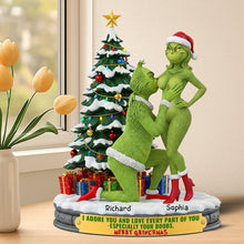 Load image into Gallery viewer, I Adore You - Naughty Couple Acrylic Plaque - Personalized Gifts for Fun-loving Couples Shaped Plaques PopCulturePrints
