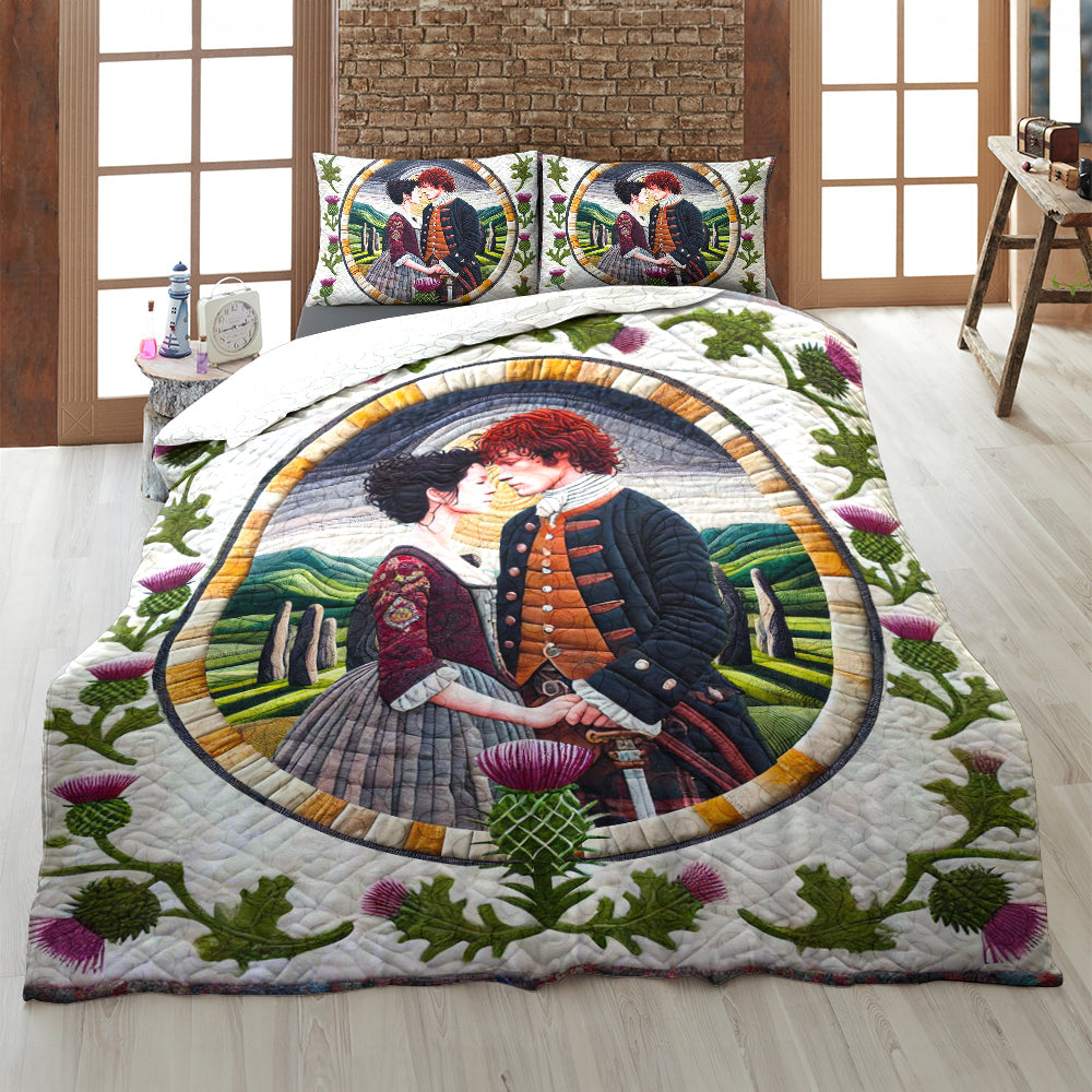Custom Outlander Quilt Bed Set - Perfect Valentine's Day Gifts for Couples Blanket PopCulturePrints