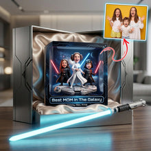 Load image into Gallery viewer, "Best MOM In The Galaxy - A Gift from the Heart" - Custom Photo Acrylic Plaque - Gift for Moms, Grandmas, and More Shaped Plaques PopCulturePrints

