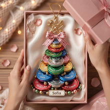 Load image into Gallery viewer, Celebrate the Strength: Weight Plate Tree Christmas Ornament – Personalize Your Gift for Gym Lovers Ornament PopCulturePrints
