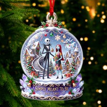 Load image into Gallery viewer, "Spooky In Love" - A Personalized Acrylic Ornament for Couples - Unique Christmas Gift
