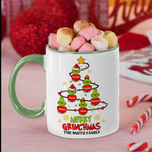 Load image into Gallery viewer, Personalized Merry Grinchmas Family Mug - Custom Christmas Gift
