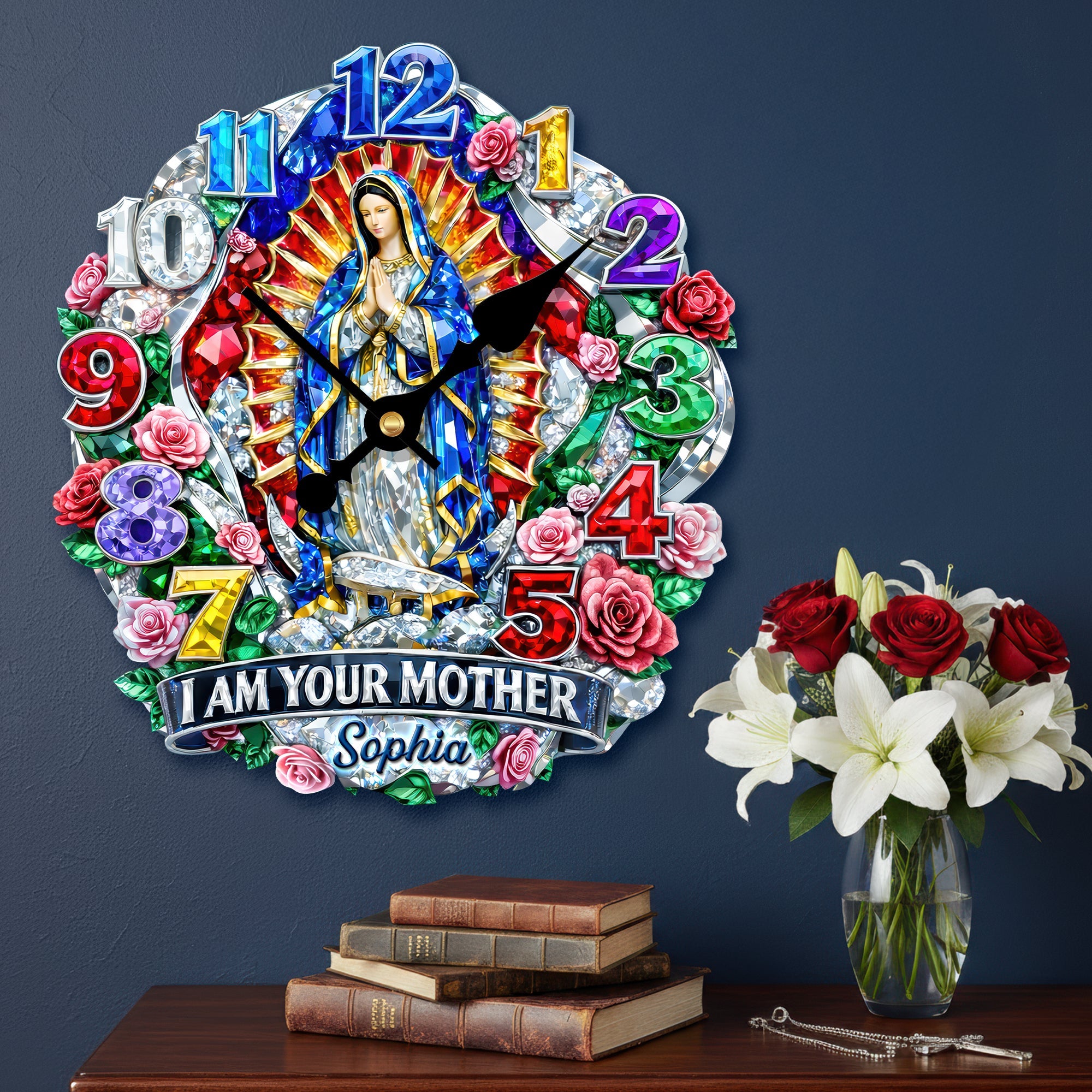 I Am Your Mother Acrylic Clock - Personalized Gifts for Faithful Souls Hanging Wall Clock PopCulturePrints