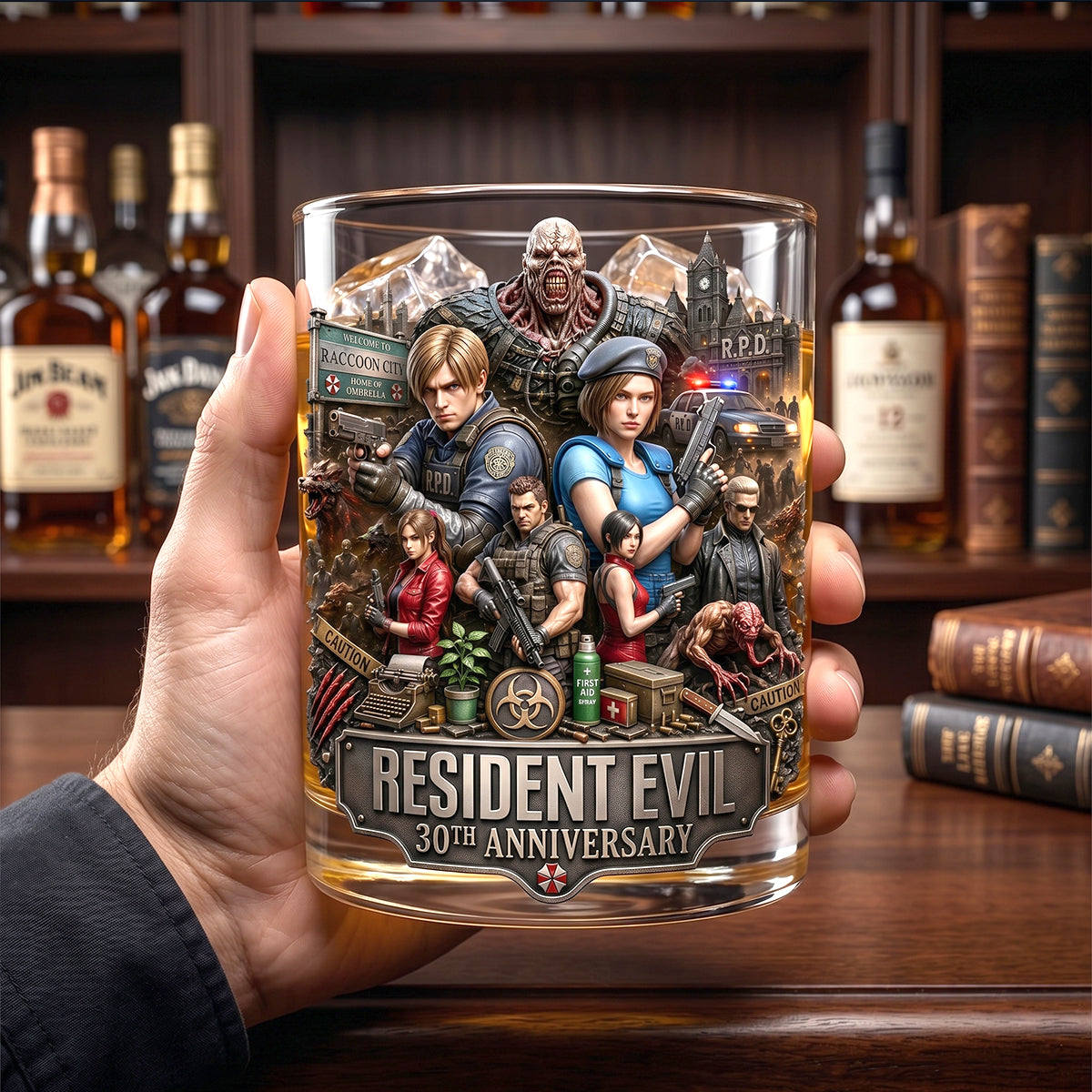 Celebrate 30 Years of Survival - Personalized Round Glass Gift