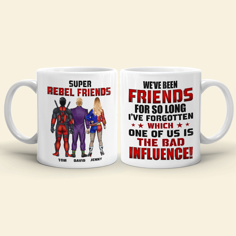 Super Rebel Friends Personalized Coffee Mug Coffee Mug PopCulturePrints