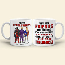 Load image into Gallery viewer, Super Rebel Friends Personalized Coffee Mug Coffee Mug PopCulturePrints

