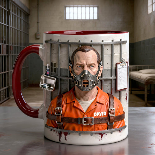 Creepy Villain Accent Mug - A Unique Personalized Gift for Fans of Dark Culture Coffee Mug PopCulturePrints